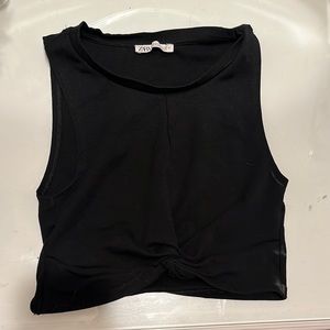 Zara Black Knot Tank Top